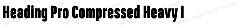 Heading Pro Compressed Heavy Italic字体转换